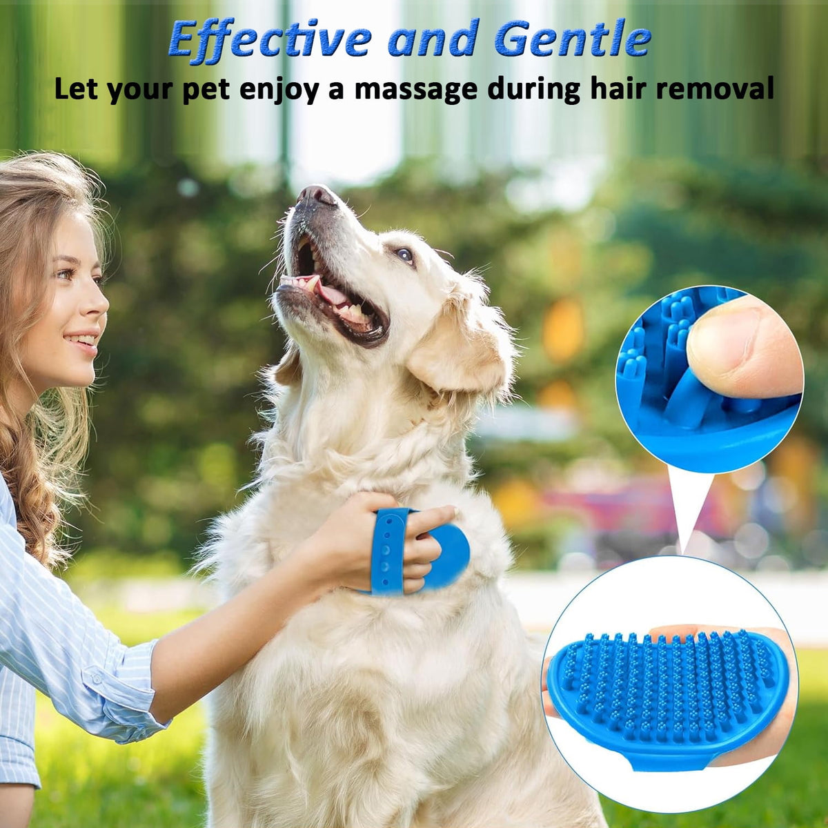 3 Pack Dog Bath Brush, Dog Washing Brush for Short Long Haired Dogs Cats, Dog Scrubber for Bath, Pets Shower, Massaging & Grooming